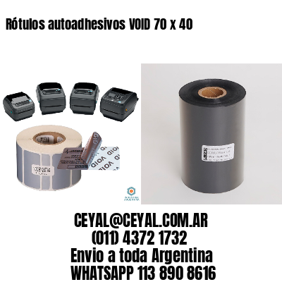 Rótulos autoadhesivos VOID 70 x 40