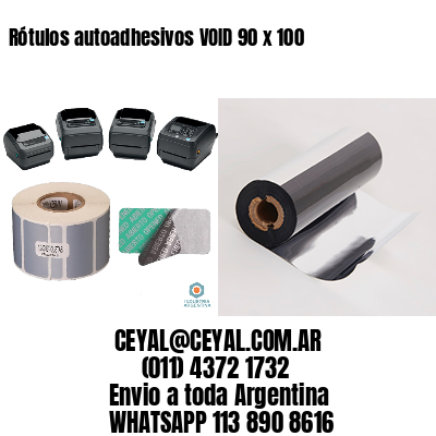 Rótulos autoadhesivos VOID 90 x 100