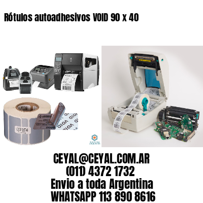 Rótulos autoadhesivos VOID 90 x 40