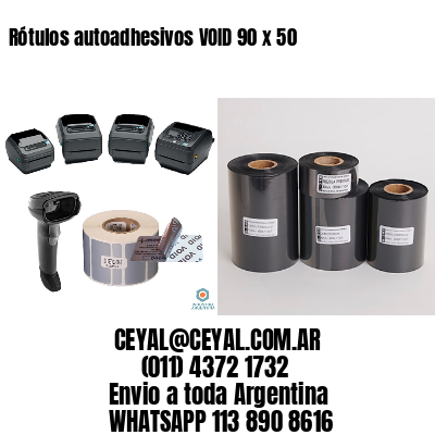 Rótulos autoadhesivos VOID 90 x 50