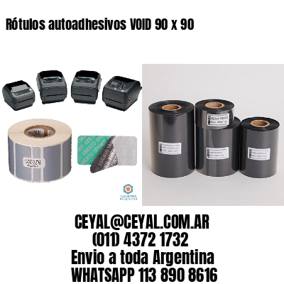 Rótulos autoadhesivos VOID 90 x 90