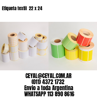 Etiqueta textil  22 x 24