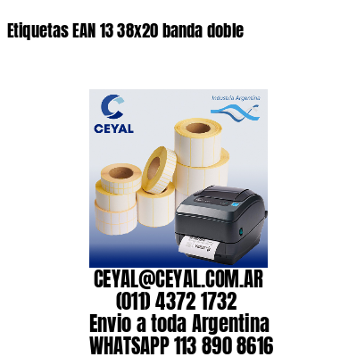 Etiquetas EAN 13 38×20 banda doble
