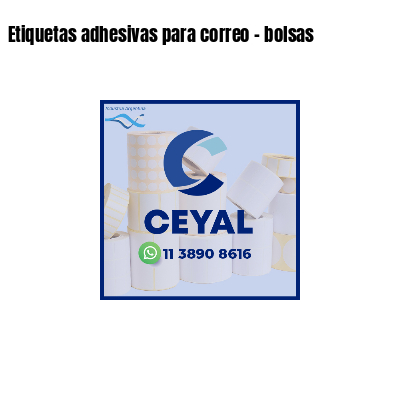 Etiquetas adhesivas para correo - bolsas