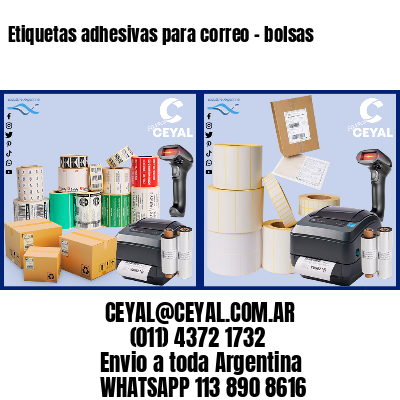 Etiquetas adhesivas para correo – bolsas