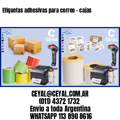 Etiquetas adhesivas para correo – cajas