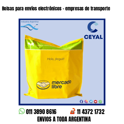 Bolsas para envíos electrónicos – empresas de transporte