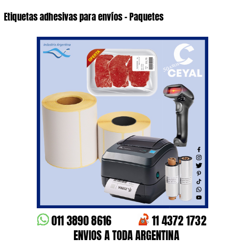 Etiquetas adhesivas para envíos – Paquetes
