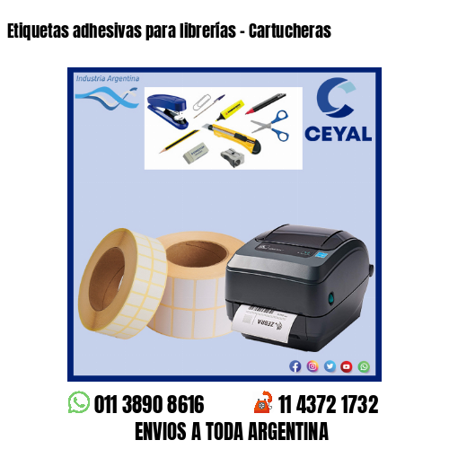 Etiquetas adhesivas para librerías – Cartucheras