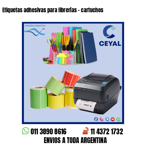 Etiquetas adhesivas para librerías – cartuchos