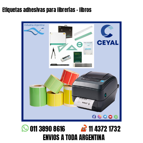Etiquetas adhesivas para librerías – libros