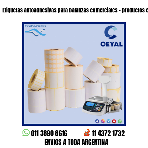 Etiquetas autoadhesivas para balanzas comerciales – productos congelados