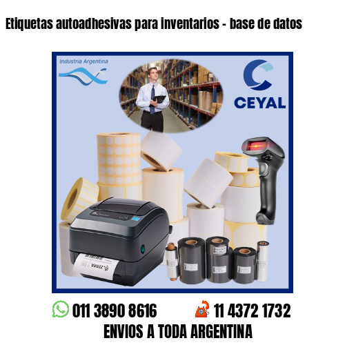 Etiquetas autoadhesivas para inventarios – base de datos