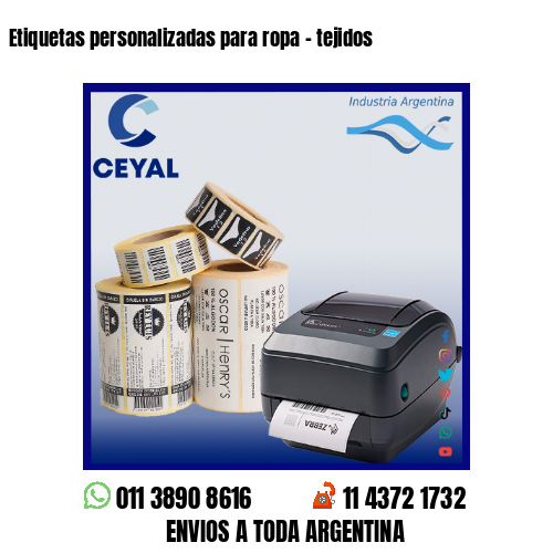 Etiquetas personalizadas para ropa – tejidos