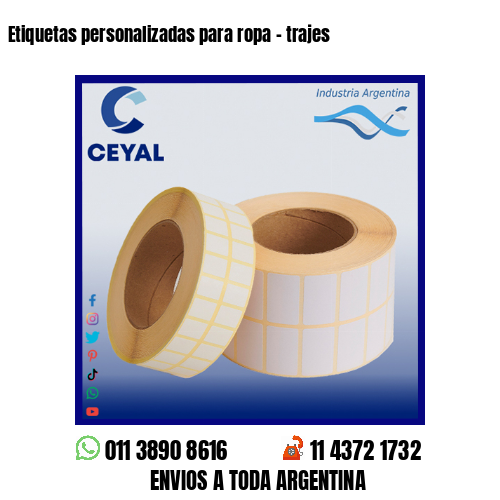 Etiquetas personalizadas para ropa – trajes