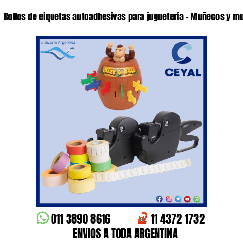 Rollos de eiquetas autoadhesivas para juguetería - Muñecos y muñecas