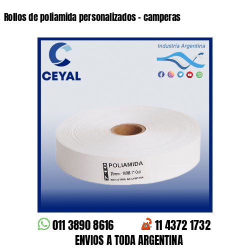 Rollos de poliamida personalizados – camperas