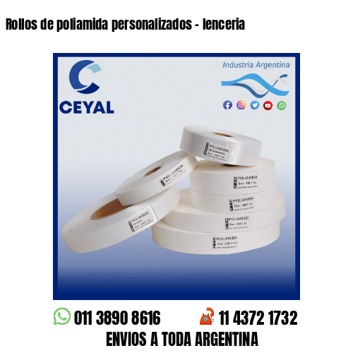 Rollos de poliamida personalizados – lenceria
