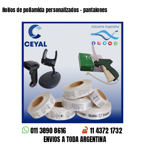 Rollos de poliamida personalizados – pantalones