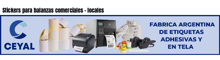 Stickers para balanzas comerciales - locales