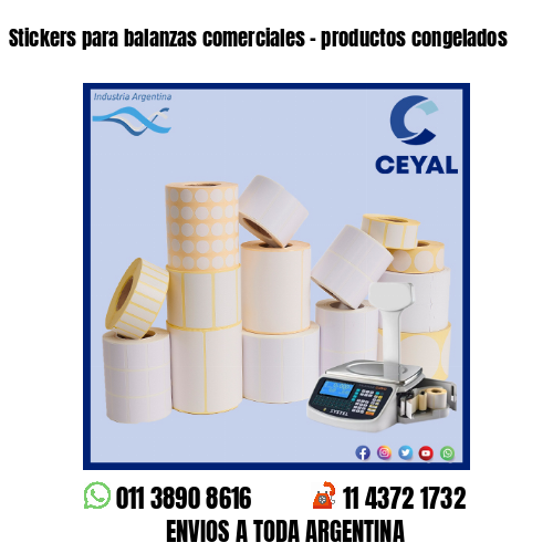 Stickers para balanzas comerciales – productos congelados