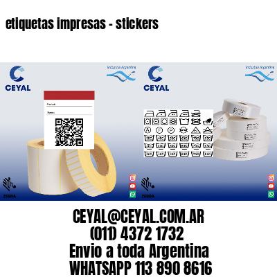 etiquetas impresas – stickers