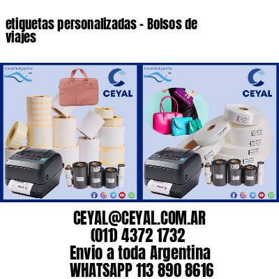 etiquetas personalizadas – Bolsos de viajes