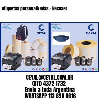 etiquetas personalizadas – Neceser