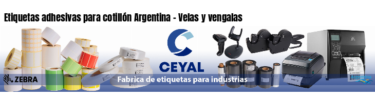 Etiquetas adhesivas para cotillón Argentina - Velas y vengalas
