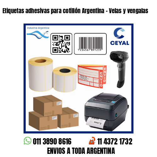 Etiquetas adhesivas para cotillón Argentina – Velas y vengalas