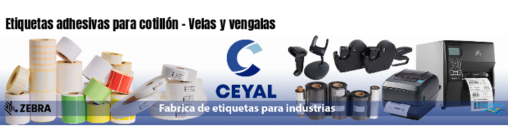 Etiquetas adhesivas para cotillón - Velas y vengalas