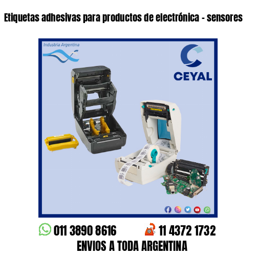 Etiquetas adhesivas para productos de electrónica – sensores