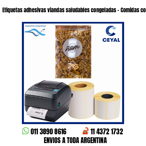 Etiquetas adhesivas viandas saludables congeladas – Comidas congeladas