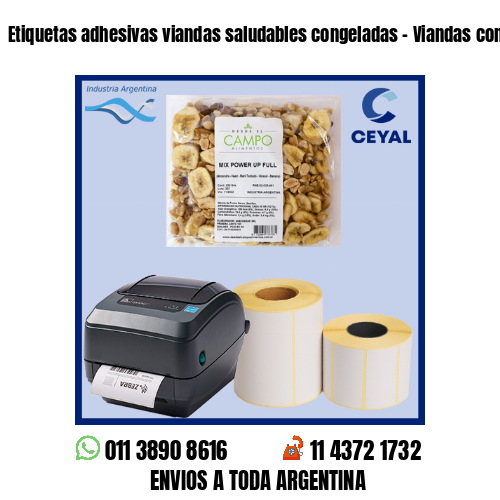 Etiquetas adhesivas viandas saludables congeladas – Viandas congeladas