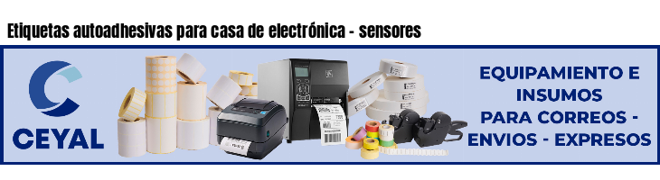 Etiquetas autoadhesivas para casa de electrónica - sensores