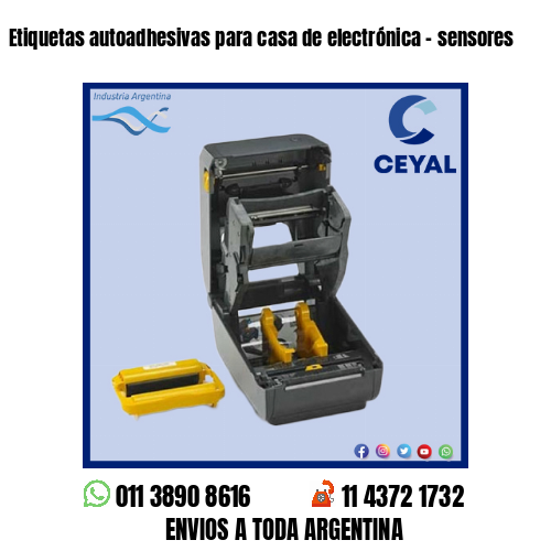 Etiquetas autoadhesivas para casa de electrónica – sensores