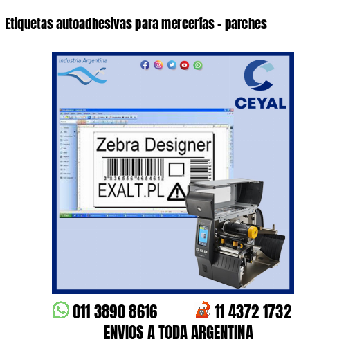 Etiquetas autoadhesivas para mercerías – parches
