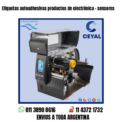 Etiquetas autoadhesivas productos de electrónica – sensores
