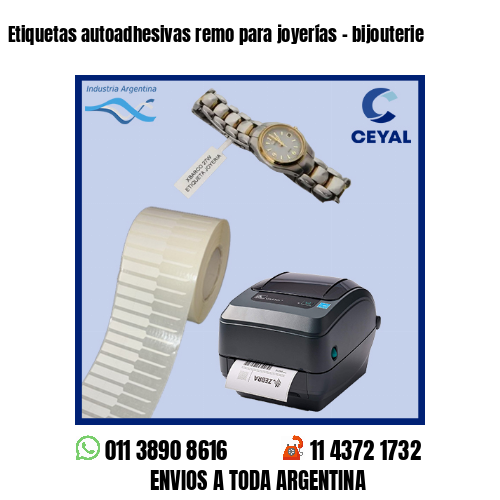 Etiquetas autoadhesivas remo para joyerías – bijouterie