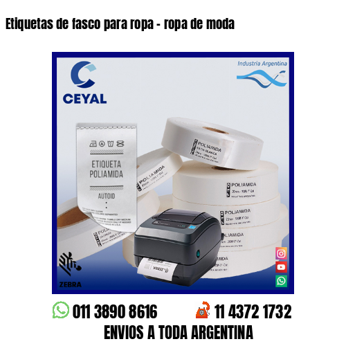 Etiquetas de fasco para ropa – ropa de moda