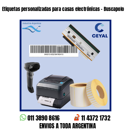 Etiquetas personalizadas para casas electrónicas – Buscapolo