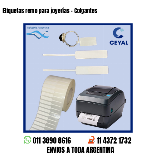 Etiquetas remo para joyerías – Colgantes