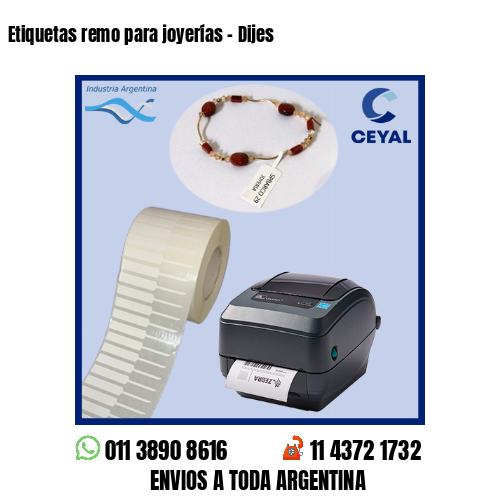 Etiquetas remo para joyerías – Dijes