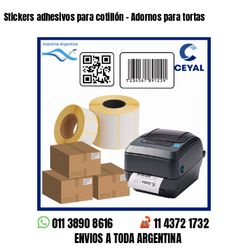 Stickers adhesivos para cotillón – Adornos para tortas