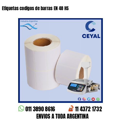 Etiquetas codigos de barras EN 48 HS