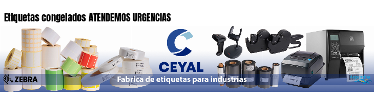Etiquetas congelados ATENDEMOS URGENCIAS 
