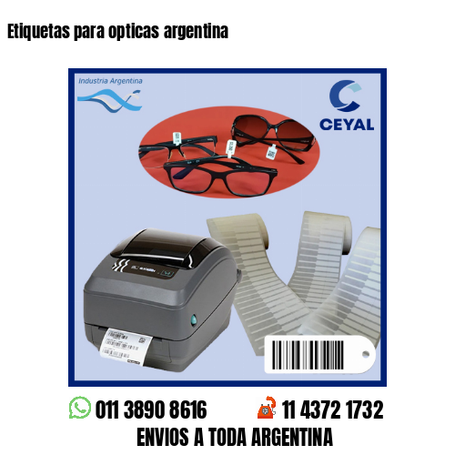Etiquetas para opticas argentina