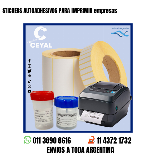 STICKERS AUTOADHESIVOS PARA IMPRIMIR empresas