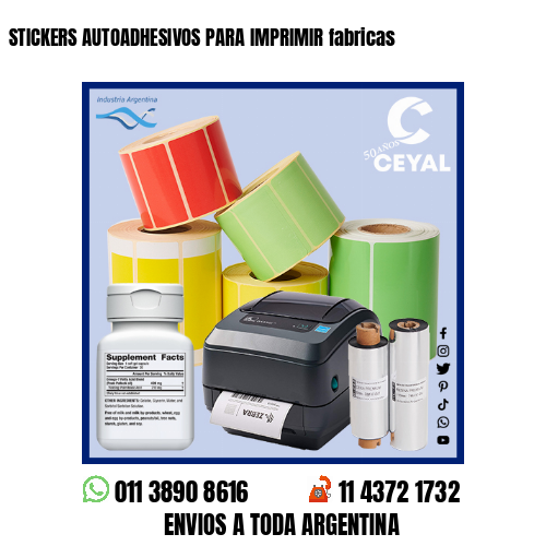 STICKERS AUTOADHESIVOS PARA IMPRIMIR fabricas