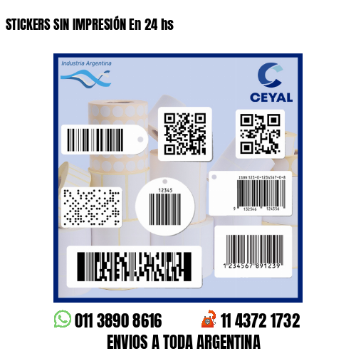STICKERS SIN IMPRESIÓN En 24 hs